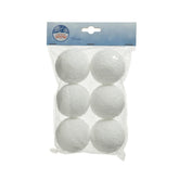 Decoris Foam Bauble Pack of 6 Pieces 8cm